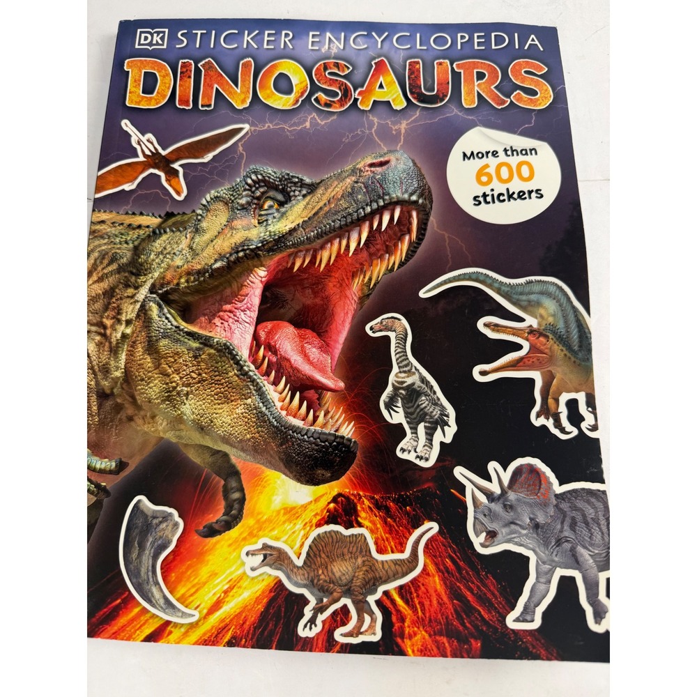 DK Sticker Encyclopedia Dinosaurs Over 600 Reusable Stickers Facts Book
